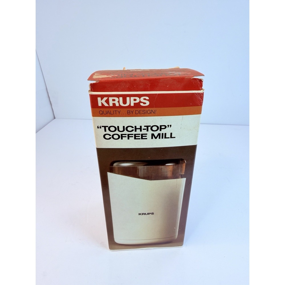 Krups Touch Top Coffee Mill Grinder 208 Made In Hong Kong Unused In Box